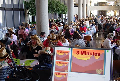 large team building event